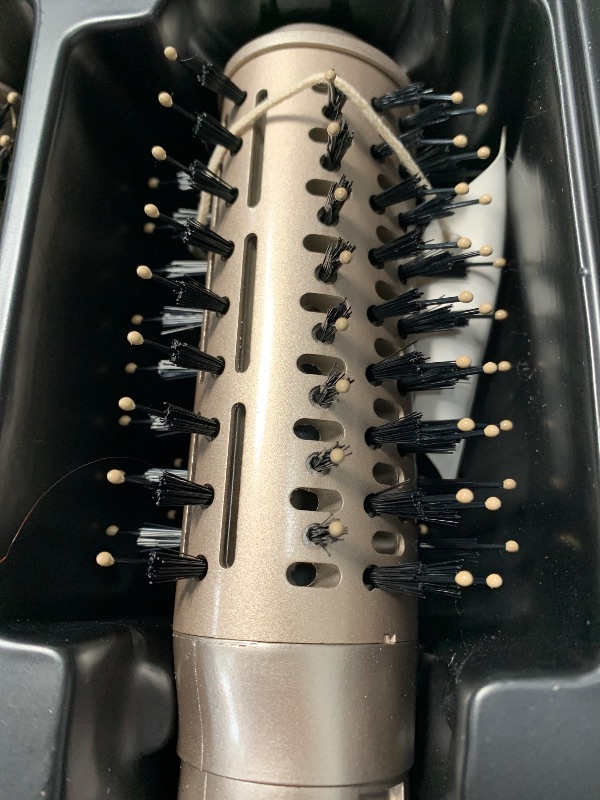 Photo 1 of 6 in 1 Hair Air Styler, Ionic Hair Dryer Brush Frizz- Free Hot-Air Auto Wrap Curlers, Multi Hair Styler, Blow Dryer for Fast Drying Straightening Volumizing Curling Styling (6-in-1 Set, Light Silver)
