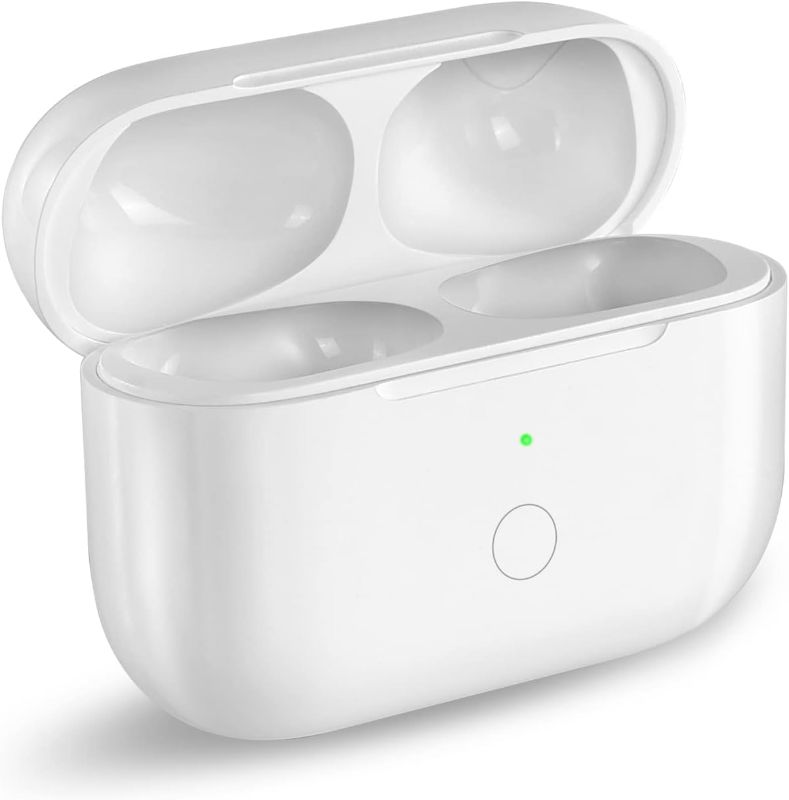 Photo 1 of Compatible for AirPods Pro 2nd & 1st Generation Charging Case Replacement, Compatible for Wireless AirPods Pro 2 1 Charger Case with Bluetooth Pairing Sync Button, Built-in Large Battery