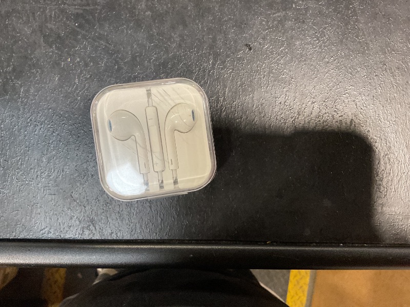 Photo 1 of Apple EarPods Headphones with Lightning Connector, Wired Ear Buds for iPhone with Built-in Remote to Control Music, Phone Calls, and Volume