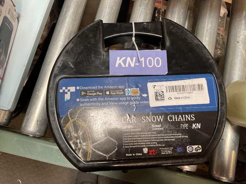 Photo 1 of FLYSWAN Snow Tire Chains for Car SUV Pickup Trucks, Choose Your Size from The Picture, Set of 2 - KN100