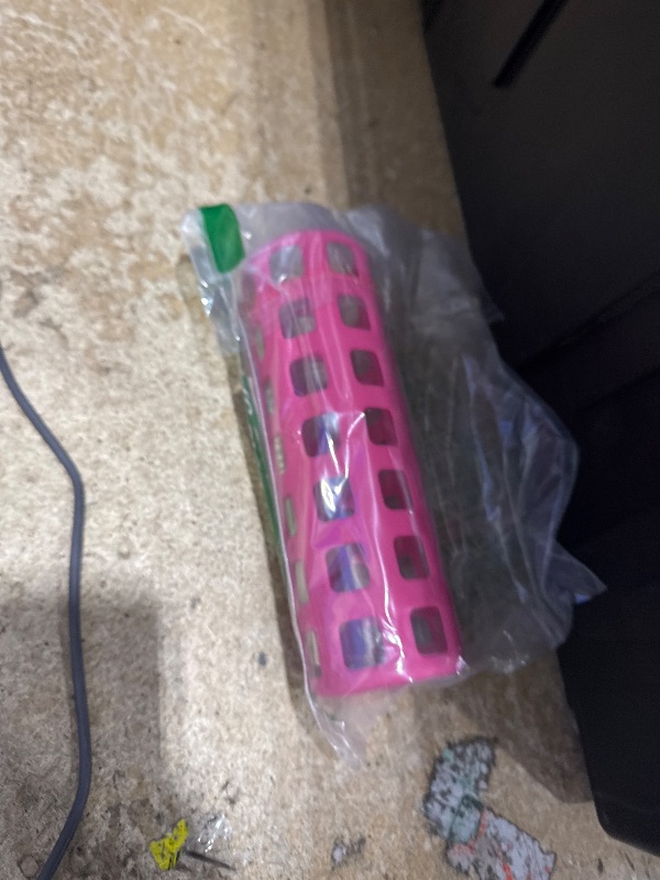 Photo 1 of *MISSING LID* Ello Syndicate 20oz Reusable Glass Water Bottle with One-Touch Leak Proof Flip Lid and Protective Non-Slip Silicone Sleeve and Carry Loop for Coffee, Tea and Water, BPA-free, Dishwasher Safe, Pink
