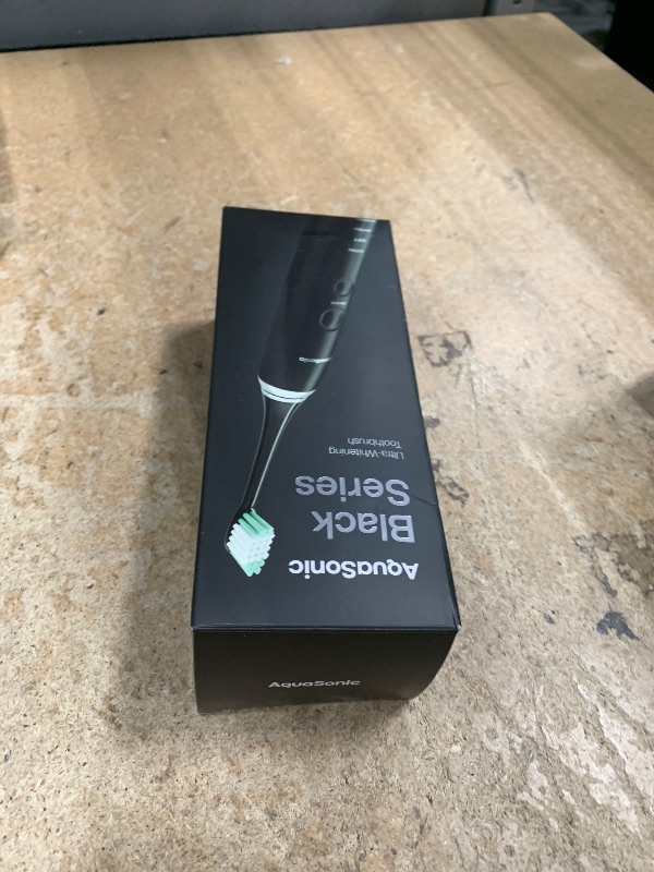 Photo 1 of Aquasonic Black Series Ultra Whitening Toothbrush – ADA Accepted Electric Toothbrush- 8 Brush Heads & Travel Case – 40,000 VPM Electric Motor & Wireless Charging - 4 Modes w Smart Timer
