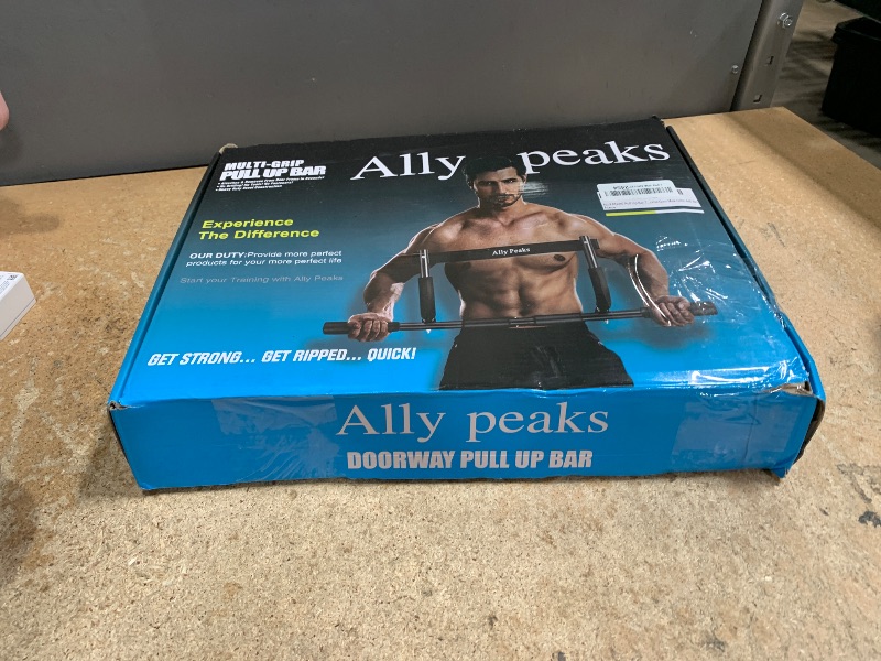 Photo 1 of ALLY PEAKS Pull Up Bar Thickened Steel Pipe Super Heavy Duty Steel Frame Upper Workout Bar| Multi-Grip Strength for Doorway | Indoor Chin-Up Bar Fitness Trainer for Home Gym Max Limit 440 lbs