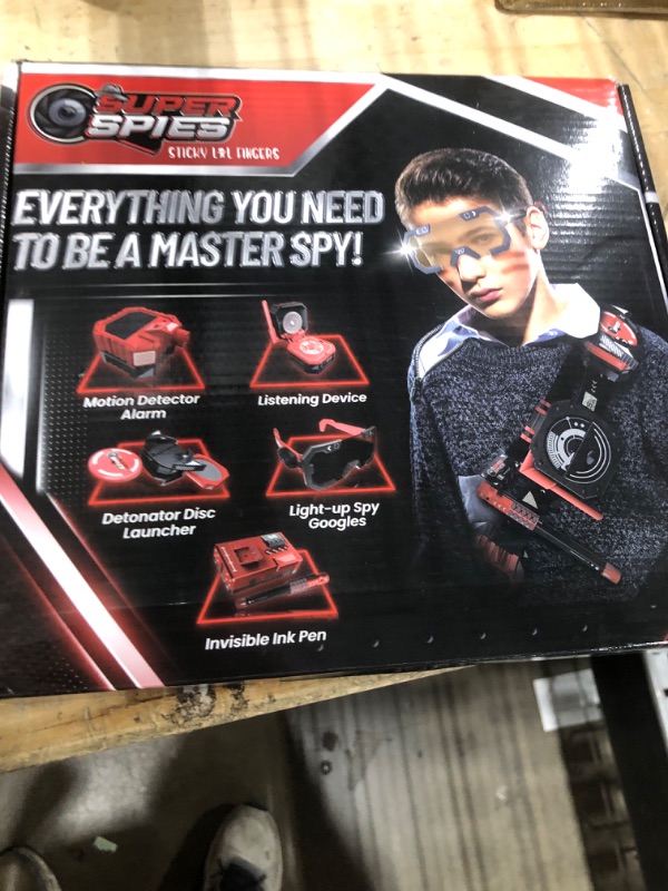 Photo 1 of STICKY LIL FINGERS SuperSpies Secret Agent Spymaster Kit - Kids Spy Gear Spy Ninjas Toys Kids Spy Kit Spy Ninja Gadgets Spy Toys Spy Gadgets Spy Ninja Kit Kids Detective Kit Spy Kit for Kids 8-12