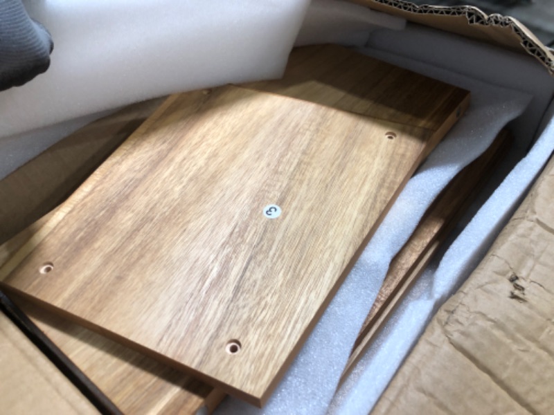 Photo 1 of Acacia Wood Bread Box for Kitchen Countertop, Large Wooden Bread Storage Container, with Clear Window Back Air Vent and Anti-falling Design, Bread Boxes for Keeping Food Fresh in Home and Kitchen