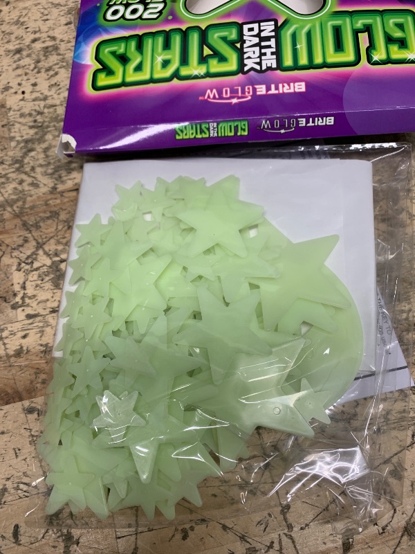 Photo 1 of Glow in The Dark Stars for Ceiling - Includes Installation Putty, Bonus Moon and Star Constellation Guide, Easter Basket Stuffers for Kids, Only Glow Stars Powered by Illumaglow2.0