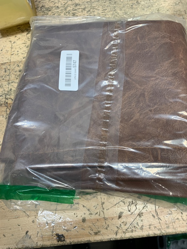 Photo 1 of TOMWISH Artificial Leather Pillow Case 18X18 Inch Set of 2 Brown Decorative Modern Throw Pillow Covers for Bedroom Living Room Sofa Car Cushion Cover