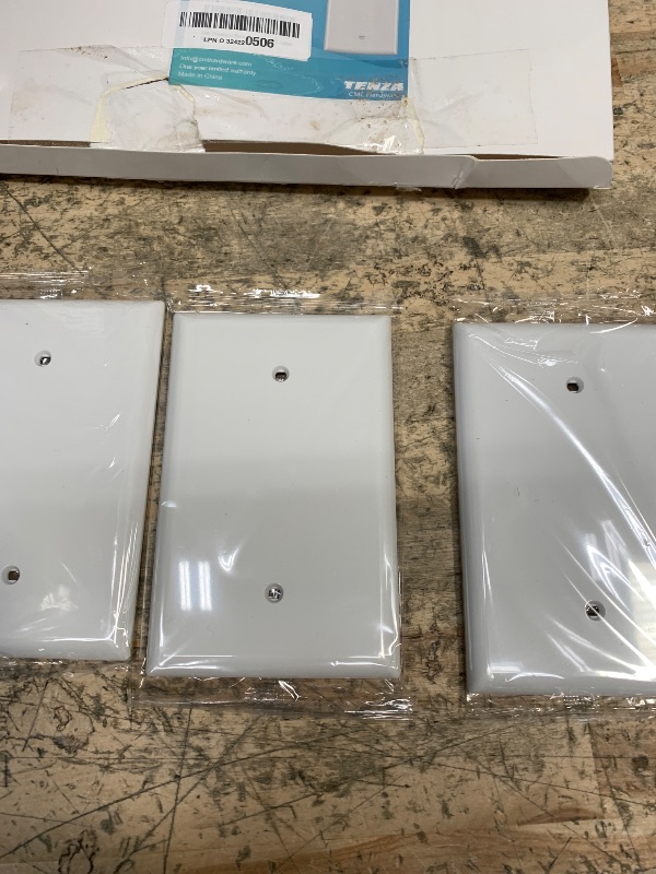 Photo 1 of CML Oversized Blank Wall Plate, 2 Pack Jumbo Blank Outlet Covers, 1-Gang No Device Switch Plates, Over-Size 3.5” x 5.5”, Impact Resistant, Gloss White, ETL Listed