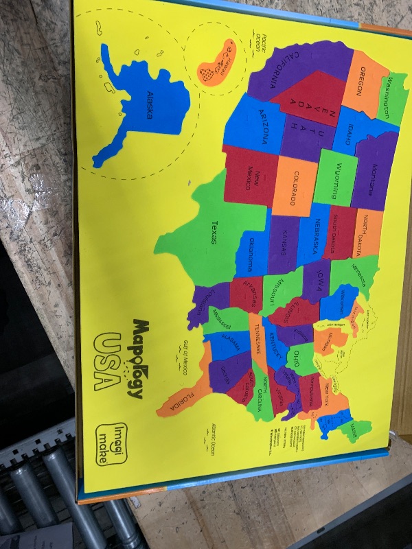 Photo 1 of Imagimake Mapology USA Map with Capitals | Learning States and Capitals | US Geography Toys for Ages 5-7 | Jigsaw Puzzles for Kids Ages 8-10 Years | Easter Gifts for Kids | Easter Toys