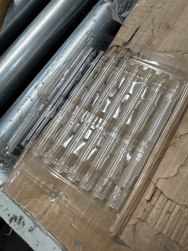 Photo 1 of ALINK Short Glass Straws, 6 in x 10 mm Clear Straws for Cocktails, Whiskey, Coffee, Pack of 8 with Cleaning Brush