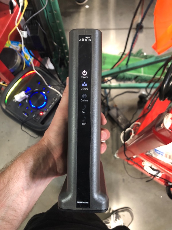 Photo 1 of (USED/FAIR) (POWER TESTED) ARRIS (T25) - Cable Modem - Fast DOCSIS 3.1 Gigabit Cable Modem , Comcast Xfinity Internet & Voice , Two 1 Gbps Ports, 800 Mbps Max with Xfinity Plan