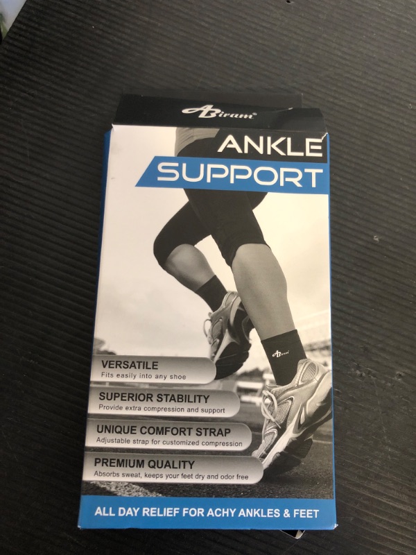 Photo 1 of ABIRAM Foot Sleeve (Pair) with Compression Wrap, Ankle Brace For Arch, Ankle Support, Football, Basketball, Volleyball, Running, For Sprained Foot, Tendonitis, Plantar Fasciitis