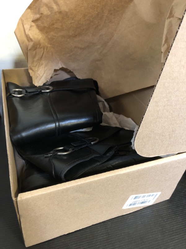 Photo 1 of Luoika Women's Extra Wide Calf Knee High Boots, Wide Width Boots Low Heel Side Zipper Plus Size Tall Boots.Black 230706 7.5XW