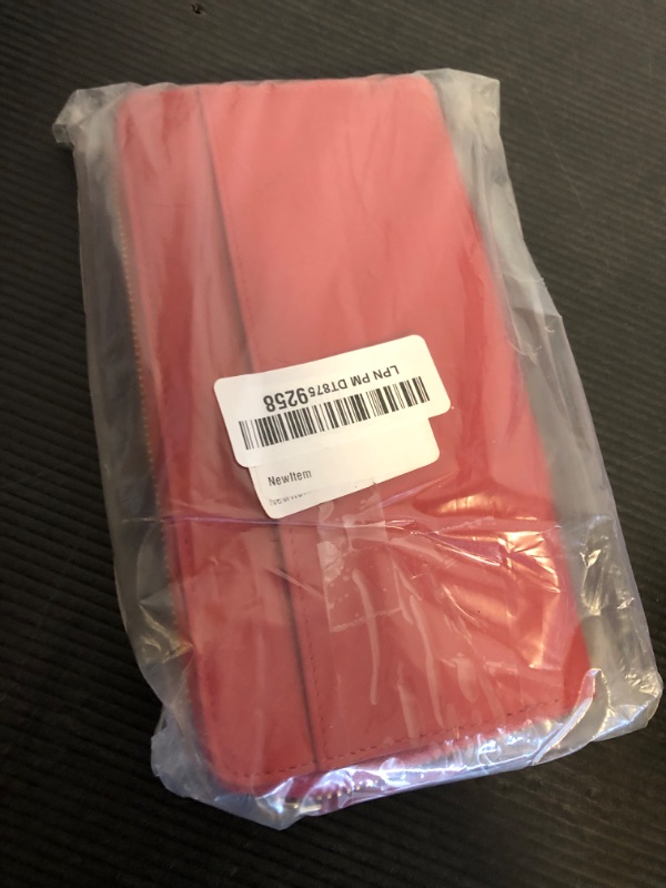Photo 1 of Royce Leather RFID Blocking Continental Wallet, 8" x 4.25" x 0.88" - Red