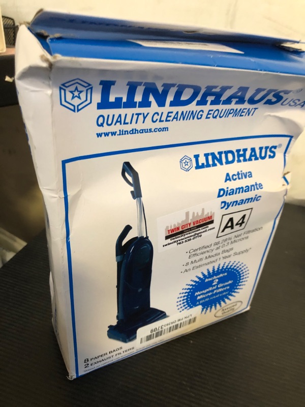Photo 1 of Genuine Lindhaus A4 Activa Diamante Dynamic Vacuum Cleaner Bag 8 Bags