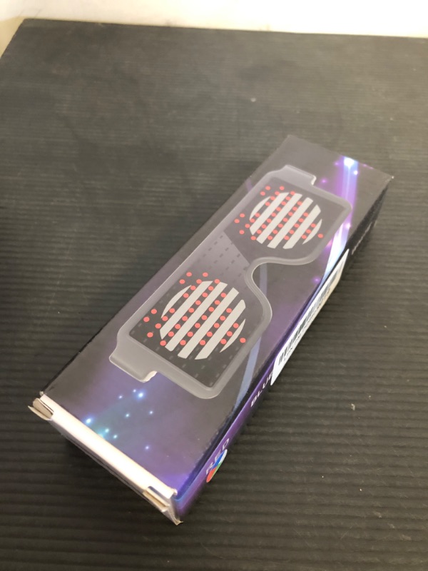 Photo 1 of GS GLOWSEEN Led Rave Glasses Light Up Sunglasses Cordless, USB Rechargeable 10 Modes Multi-Color Dynamic Glow in the Dark Glasses for Party Favors,EDM Festival Outfit,Halloween Costume Accessories