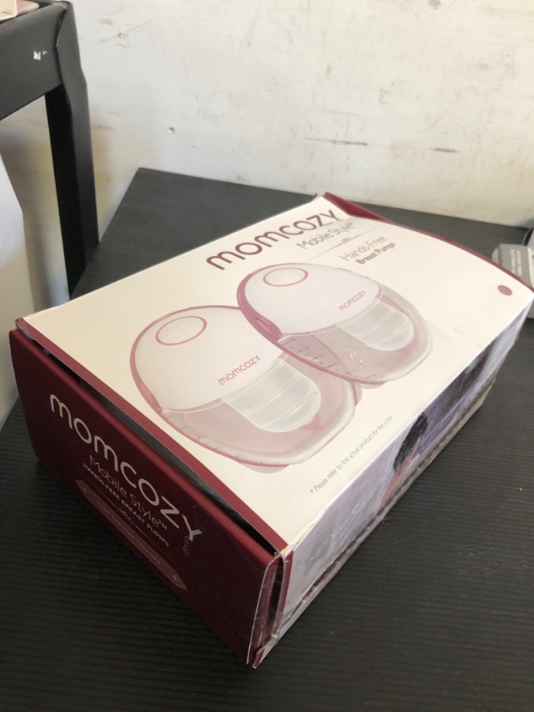 Photo 1 of Momcozy Breast Pump Hands Free Mobile Style | M6, Wearable Breastfeeding Pump Ideal Rhythm for More Milk, DoubleFit Flange More Fit & Discreet with 3 Modes & 9 Levels, 24mm - 2 Pack Cozy Red