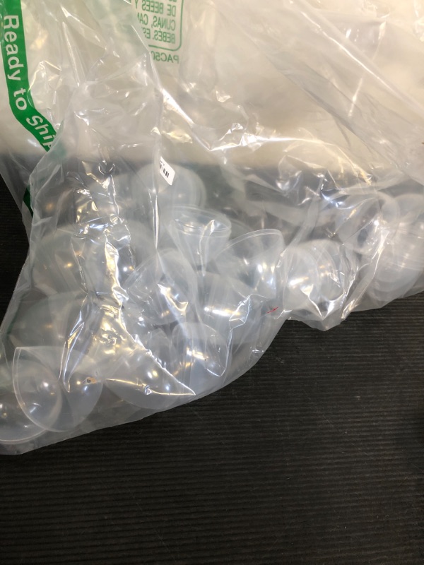 Photo 1 of Easter Eggs 3” - Clear Fillable Easter Eggs – 24ct - Easter Basket Stuffers - Empty Large Enough to Hold Toy and Candy - Plastic Easter Eggs Filler Bulk - Egg Hunt Kids Surprise