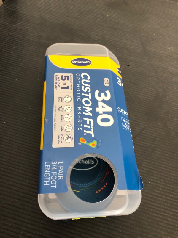 Photo 1 of Dr. Scholl’s Custom Fit Orthotics 3/4 Length Inserts CF 340, 5-in-1 All-Day Pain Relief for Feet, Lower Back, Knees, Heel & Plantar Fasciitis, Arch Support Shoe Insoles for Men Women, FSA HSA Eligible