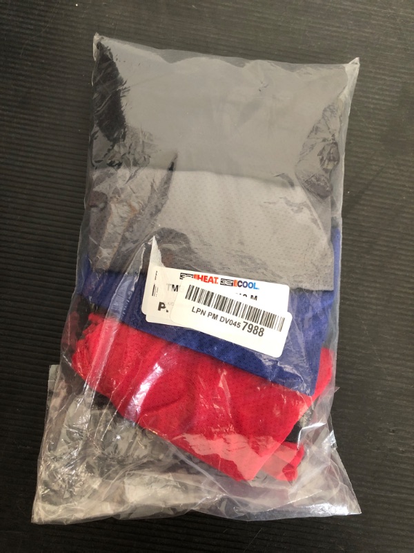 Photo 1 of 32 Degrees COOL Mens 4-PACK Active Mesh Quick Dry Performance Boxer Brief, Black/Char/Blue/Fire, Medium