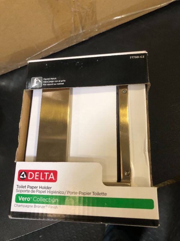 Photo 1 of DELTA 77750-CZ Tissue Holder, 3.63 x 6.00 x 3.63 Inches, Champagne Bronze