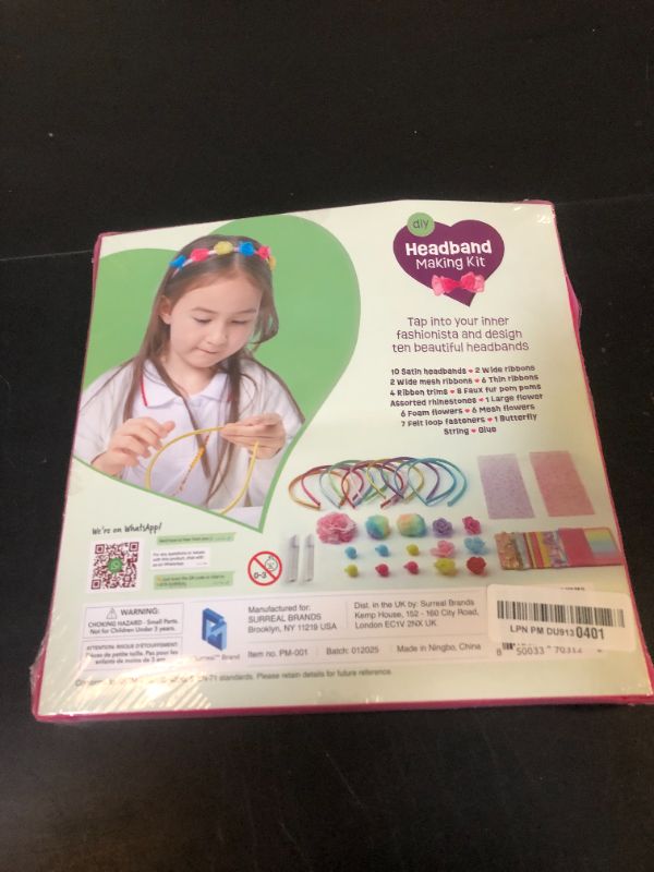 Photo 1 of Headband Making Kit for Girls - Arts & Crafts Gift - Make Your Own Fashion Headbands for Kids - DIY Hair Accessories Set - Gift for Ages 5-12 Year Old Girl - Little Children's Art & Craft Gifts