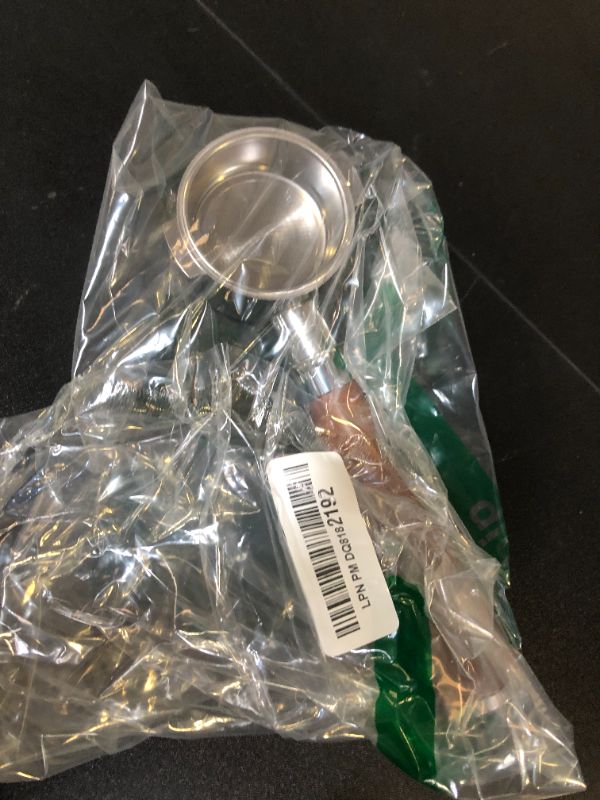 Photo 1 of 51mm Bottomless Portafilter 2 Ears for Delonghi ECP3420/EC155/BCO430/EC260,Stainless Steel Filter Basket and Walnut Handle