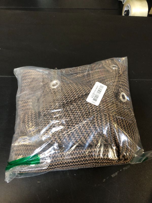 Photo 1 of SUNLAX 3'x10' Brown Balcony Privacy Screen Fence Windscreen Cover Fabric Shade Netting Mesh Cloth with Grommets UV Protection for Patio, Backyard, Porch, Railing Shield 90% (We Make Custom Sizes)