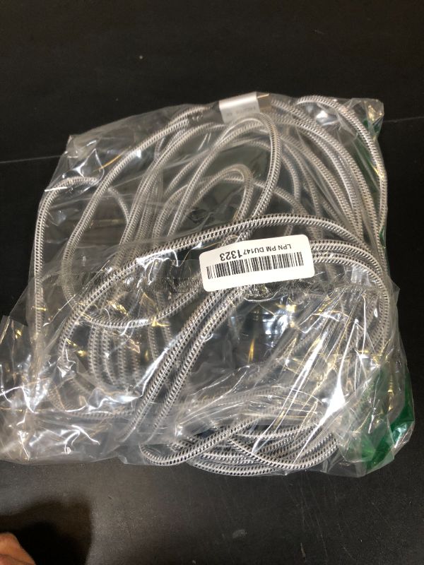 Photo 1 of Elecan USB C to HDMI Cable 30 Ft, 4K@60Hz HDR, Gold-Plated Braided High-Speed USB 3.1 Type-C to HDMI 2.0 Cord Thunderbolt 3/4 Compatible for Galaxy MacBook Pro/Air iPad Pro Surface Dell HP with 5 Ties