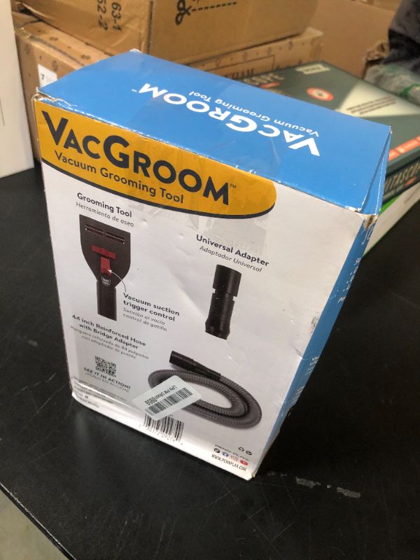 Photo 1 of Penn-Plax VacGroom Pet Grooming and Shedding Vacuum Attachment Kit – Great for Dogs, Cats, and Your Furniture! Works With Almost All Vacuum Brands
