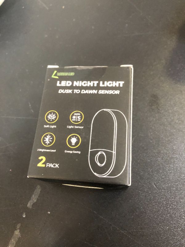 Photo 1 of L LOHAS LED Night Lights Plug into Wall, [? Pack] LED Dimmable Night Light with Light Sensors, 30/60LM Adjustable Brightness Nightlights, Soft White 3000K Automatic Night Light for Kid, Hallway
