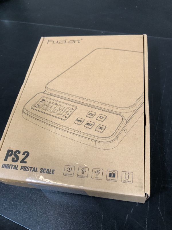 Photo 1 of Fuzion Digital Shipping Postal Scale - 88lb x 0.1oz, Stainless Steel Platform, 5 Units, Hold/Tare/PCS Counting, Easy Calibration, Large LCD, Scale for Packages, All-in-1 Shipping Scale