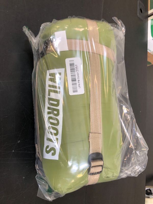 Photo 1 of WILDROOTS Outdoor Camping Sleeping Bags, 3 Seasons Basic Sleeping Bag Backpacking Lightweight for Hiking, Hunting, Travel with Compression Bags