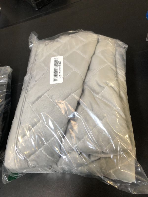 Photo 1 of TEWENE Sectional Sofa Couch Covers Anti-Slip Sofa Slipcover for Dogs Cats Pet Love Seat Armrest Backrest Cover Light Grey 28''x28'' (Only 2 Pieces/Not All Set)