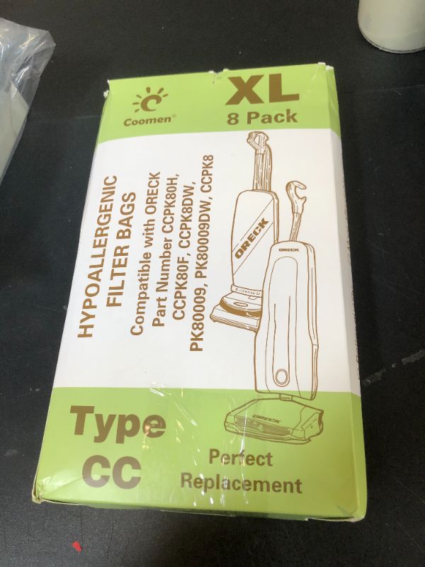 Photo 1 of Coomen Great Compatible with Oreck XL Vacuum Bags, Hypoallergenic Fits All Oreck XL Upright Vacuums, Filter Type CC Vacuum Bags. (8)