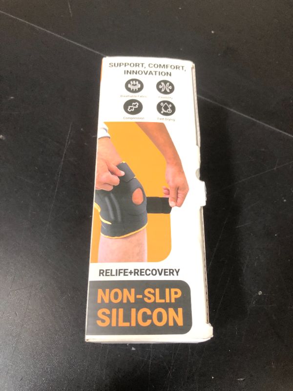Photo 1 of DR. BRACE ELITE Knee Brace with Side Stabilizers & Patella Gel Pads for Maximum Knee Pain Support and fast recovery for men and women-Please Check How To Size Video (Mercury, Medium)