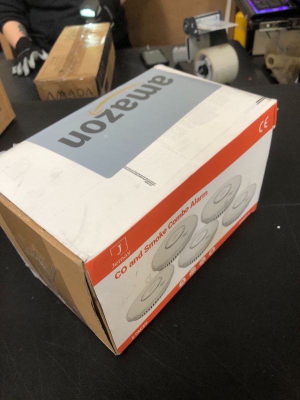 Photo 1 of Jemay  And Carbon Monoxide Detector, 10 Year Battery Operated Smoke Detector Carbon Monoxide Detector Combo, Dual Sensor Smoke CO Alarm with LED Indicator and Silence Function, AW183-A, 5 Packs
