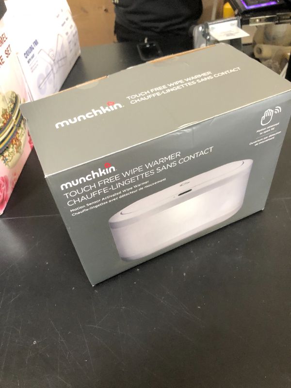 Photo 1 of Munchkin Touch Free Baby Wipe Warmer with Nightlight & Motion Sensor, White