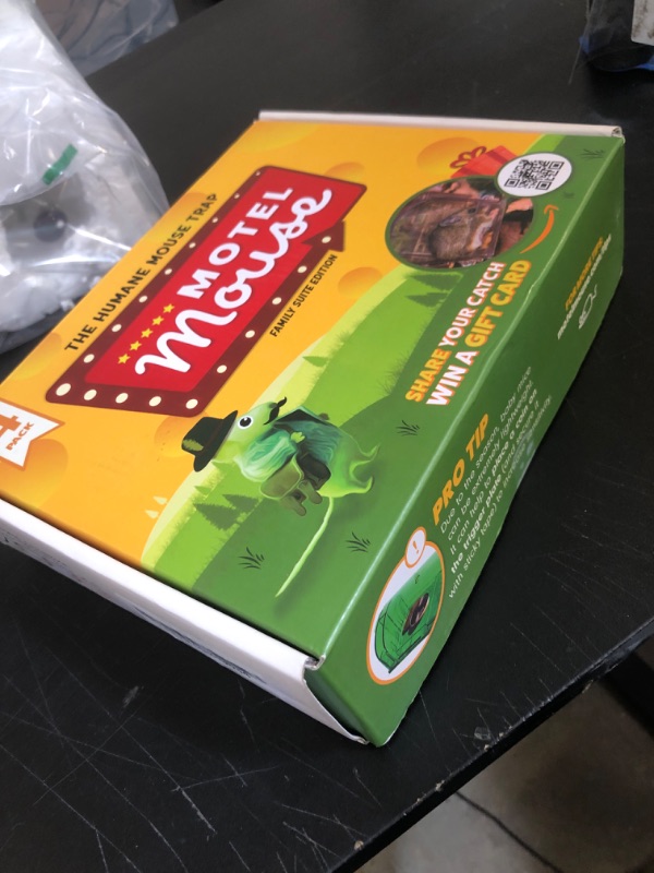 Photo 1 of Motel Mouse Humane No Kill Live Catch and Release Mouse Traps, Reusable with Cleaning Brush - 4 Pack