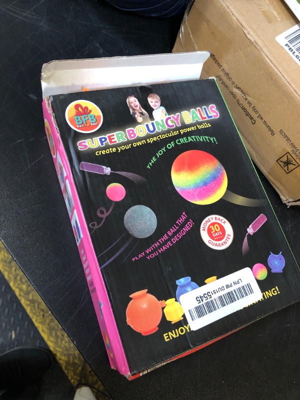 Photo 1 of BFB DIY Super Bouncy Balls Kit - Make Your Own Ball Science Kits, Crystal Powder Girls & Boys Crafts Set, Multi-Colored Glow in the Dark DIY Kids Projects - DIY Bouncy Ball Kit Crafts for Boys & Girls