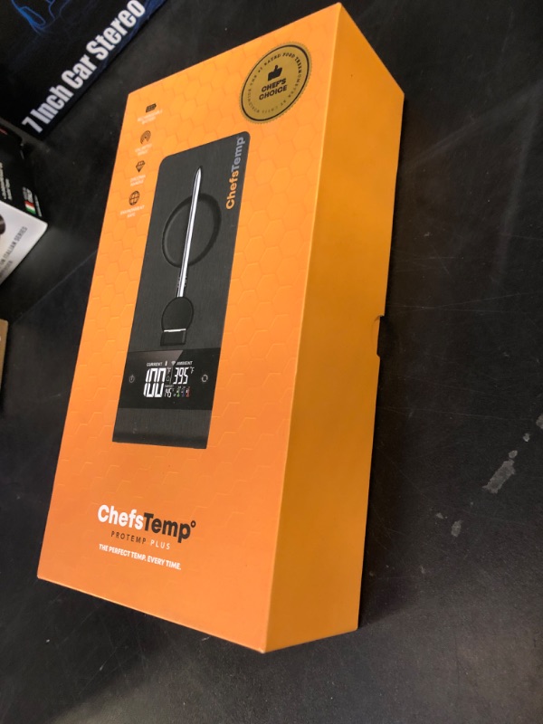 Photo 1 of ChefsTemp ProTemp Plus Next-Gen Wireless Meat Thermometer Digital Unlimited Range Bluetooth & WiFi Enabled Smart Cooking Grilling Smoker BBQ Oven Kitchen Rotisserie (Stand + 1 Probe)