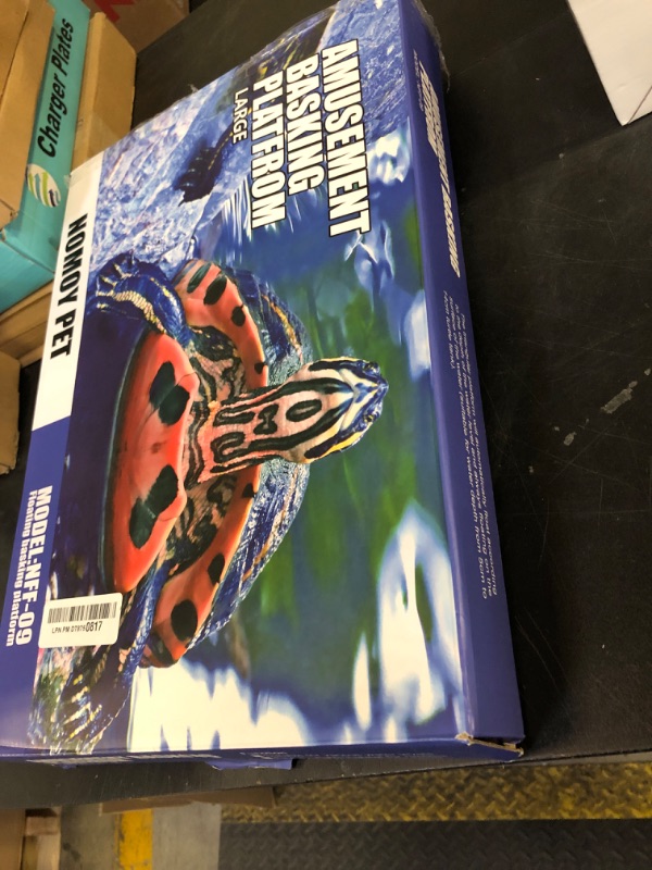 Photo 1 of Large Turtle Floating Basking Platform with Feeding Area, Turtle Floating Docks Reptile Climbing Pier and Basking Platform for Tortoise, Frogs, Crabs and Salamanders