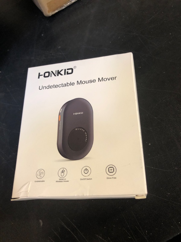 Photo 1 of HONKID Undetectable Mouse Mover Jiggler with ON/Off Switch and USB Port Drive-Free,Simulate Physical Automatically Mouse Movement,Prevent Computer Laptop Inactive/Lockdown (Black)