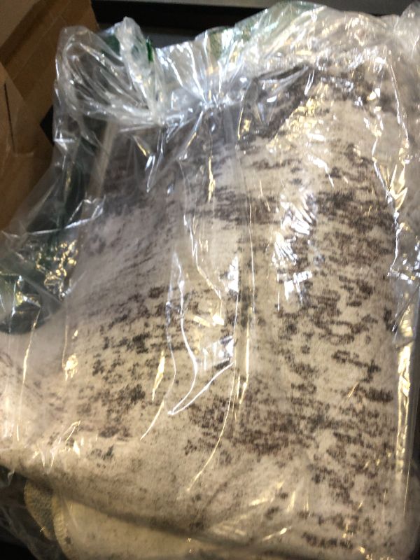 Photo 1 of UERMEI 5x7 Area Rug Living Room Rugs - Washable Neutral Modern Abstract Soft Thin Large Rug Indoor Floor No Slip Rug Carpet for Bedroom Under Dining Table Home Office Decor - Dark Brown