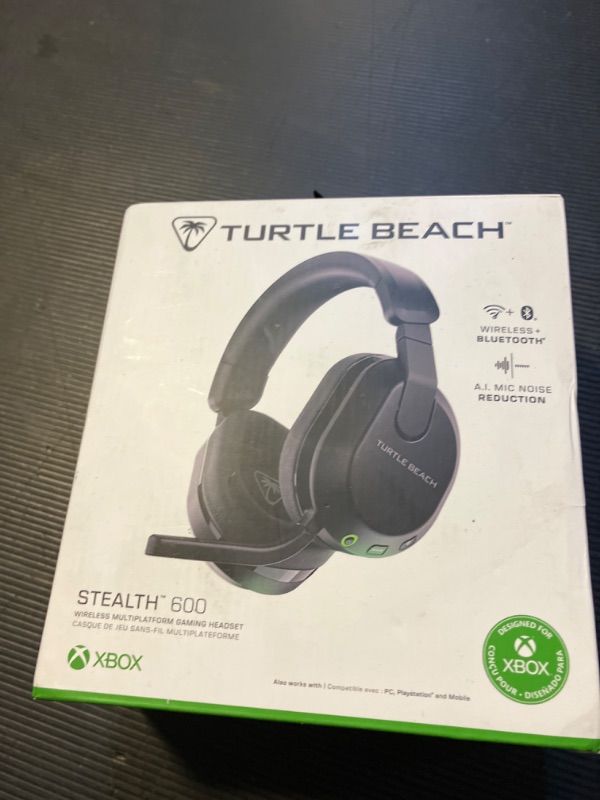 Photo 1 of Turtle Beach Stealth 600 Wireless Multiplatform Amplified Gaming Headset for Xbox Series X|S, Xbox One, PC, PS5, PS4, & Mobile – Bluetooth, 80-Hr Battery, Noise-Cancelling Mic – Black