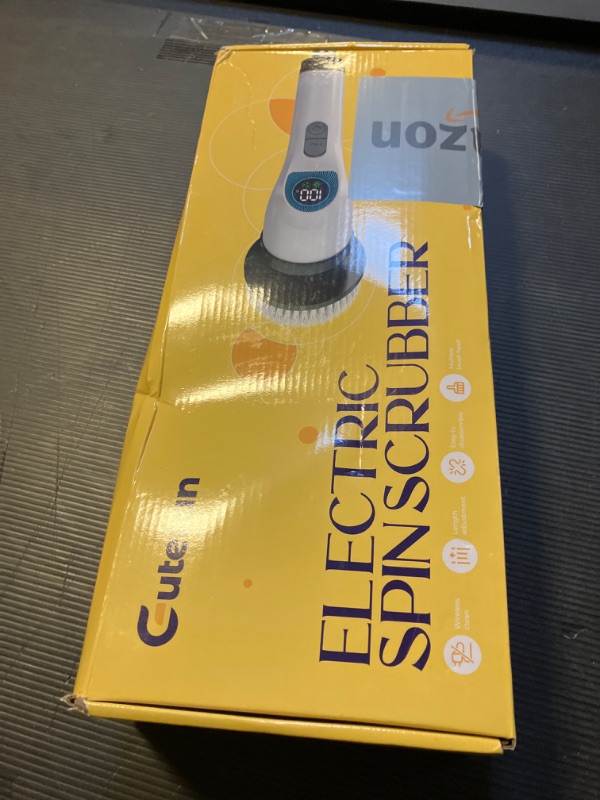 Photo 1 of Electric Spin Scrubber, Cordless Cleaning Brush with 10 Cleaning Tools, 2H Long Battery Life, Adjustable Handle, IPX7 Waterproof Power Scrubber for Bathroom, Tub, Tile, and Car Cleaning