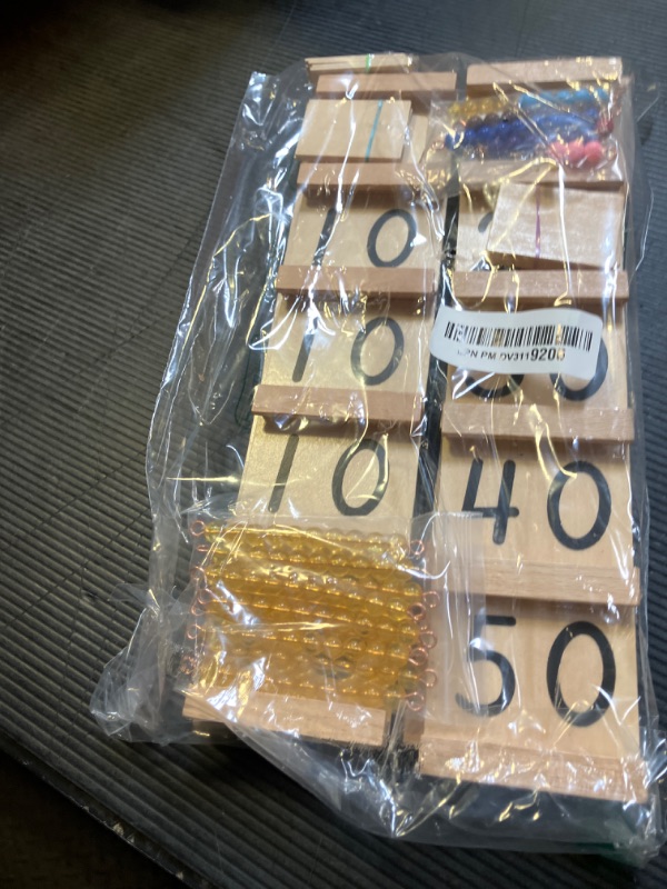 Photo 1 of Kghios Montessori Math Toys Material for Toddlers Seguin Boards with Beads Home Edition,Montessori Seguin Boards & Beads