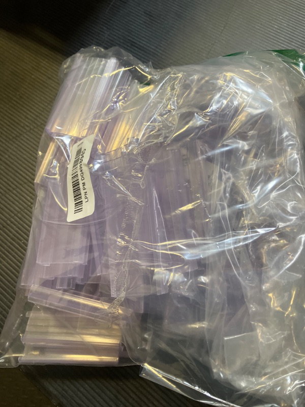 Photo 1 of 100Set Clip on Labels Plastic Shelf Label Holder Detachable Merchandise Sign Label Clips Display Holder with Label Paper Inserts Metro 1-1/4in Shelves for Market Retail Shelves