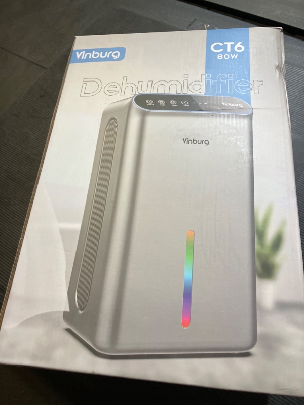 Photo 1 of 85 OZ Dehumidifier for Home, 800 sq ft Quiet Dehumidifier with Drain Hose, Reusable Filter, Sleep Mode, Auto Shut Off, Timer, Portable for Bedroom Bathroom, Basement