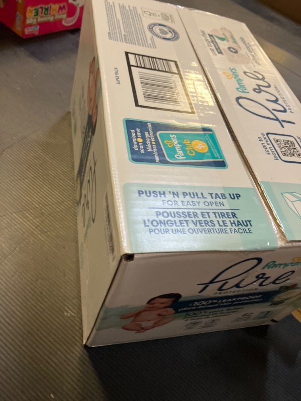 Photo 1 of Pampers Baby Diapers - Pure Protection - Size 1, 82 Count, for up to 100% Leakproof, Premium Plant-based Skin Protection